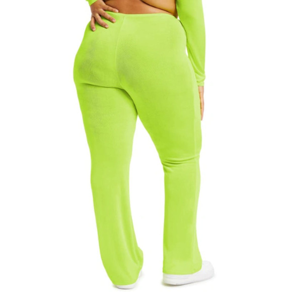 New ~ GOOD AMERICAN Shimmer High Waist Swimsuit Cover-Up Pants Size 2 / Med - Picture 6 of 8